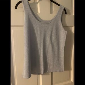 Silver metallic tank